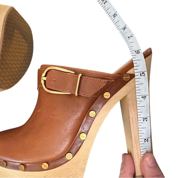 Veronica Beard Women's Alek Slip On Studded High Heel Clogs 9 - Picture 10 of 10